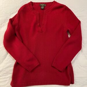 EDDIE BAUER Long Warm Holiday Sweater Christmas Tall M